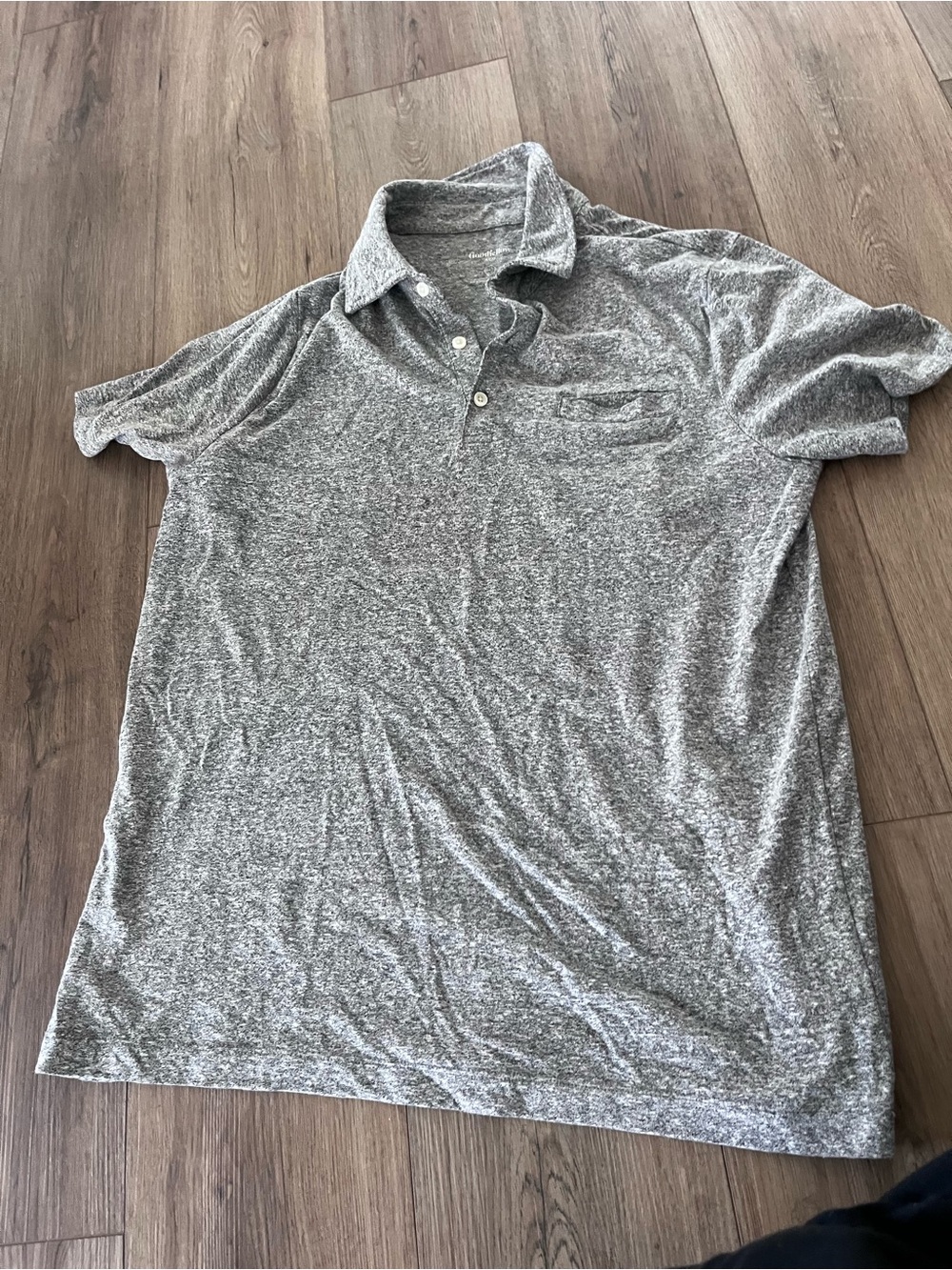 Goodfellow & Co Gray Heather Polo Shirt